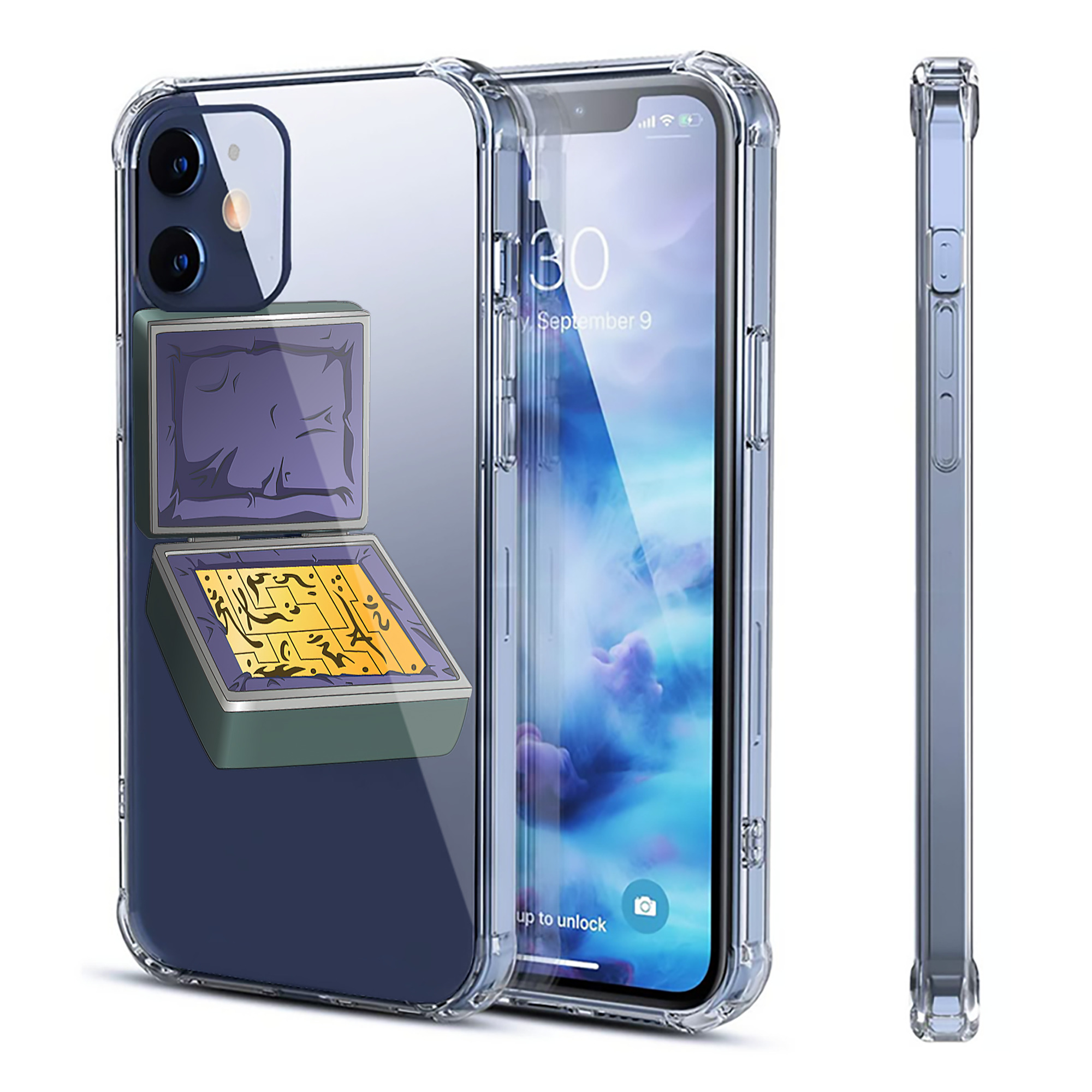 （画像用） 遊☆戯☆王 Yu-Gi-Oh! 【iPhone 12シリーズ対応】透明スマホケース（クリアソフトケース）